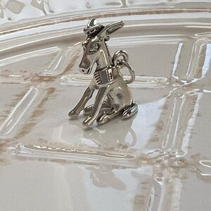 Vintage Donkey Burro Charm Sombrero Saddle 925 Sterling Silver